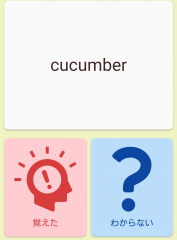 フラッシュカードメニューの例