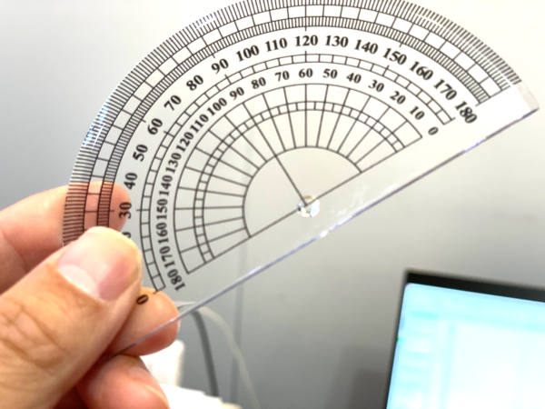 某100均の分度器